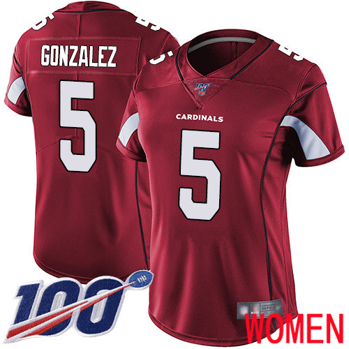 Arizona Cardinals Limited Red Women Zane Gonzalez Home Jersey NFL Football #5 100th Season Vapor Untouchable